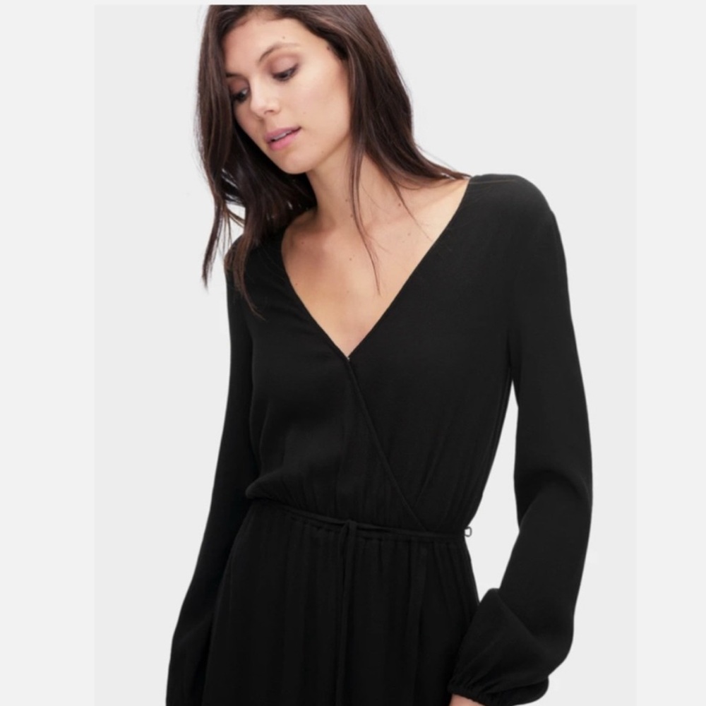 NWT Splendid Women’s Heavy Crepe Wrap Dress - Picture 2 of 11